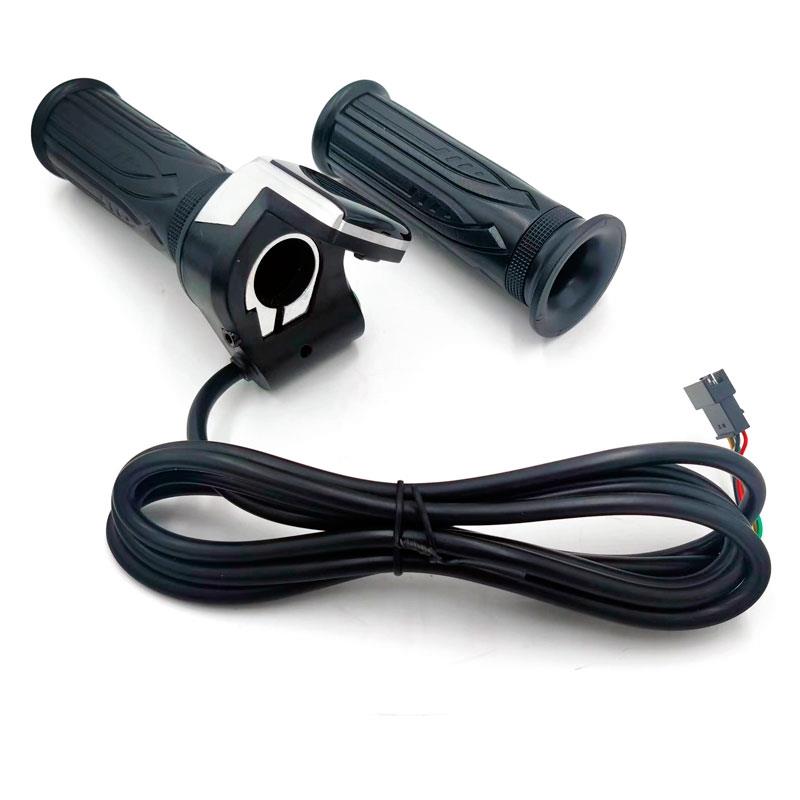 Acceleratore a pugno con indicatore della batteria (36V) e pulsante - connettore SM