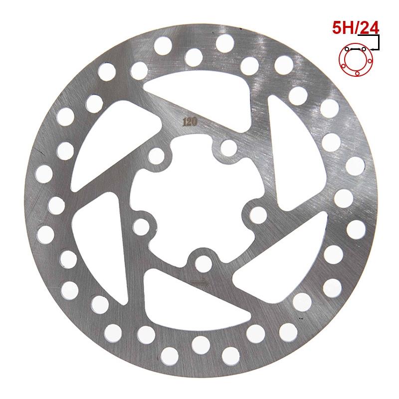 Disco freno 120mm 5h argento per xiaomi m365, Essential, 1s, pro/2