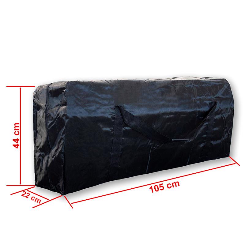 Tessuto impermeabile nero 100x40x20 cm