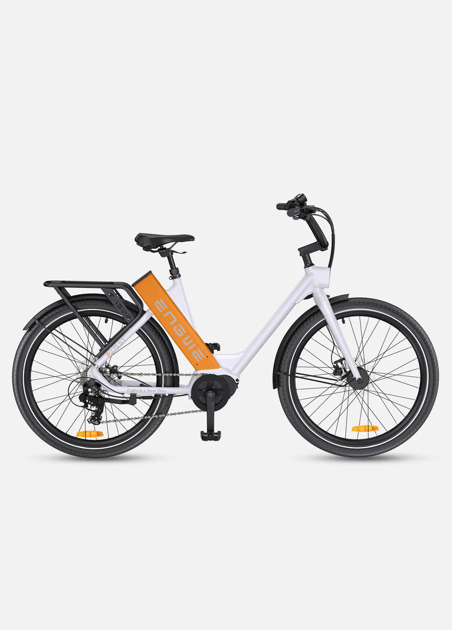 ENGWE Bicicletta Elettrica  P275 ST. Motore centrale Ananda da 250 W, coppia 70 Nm, bici elettrica urbana Step Thru