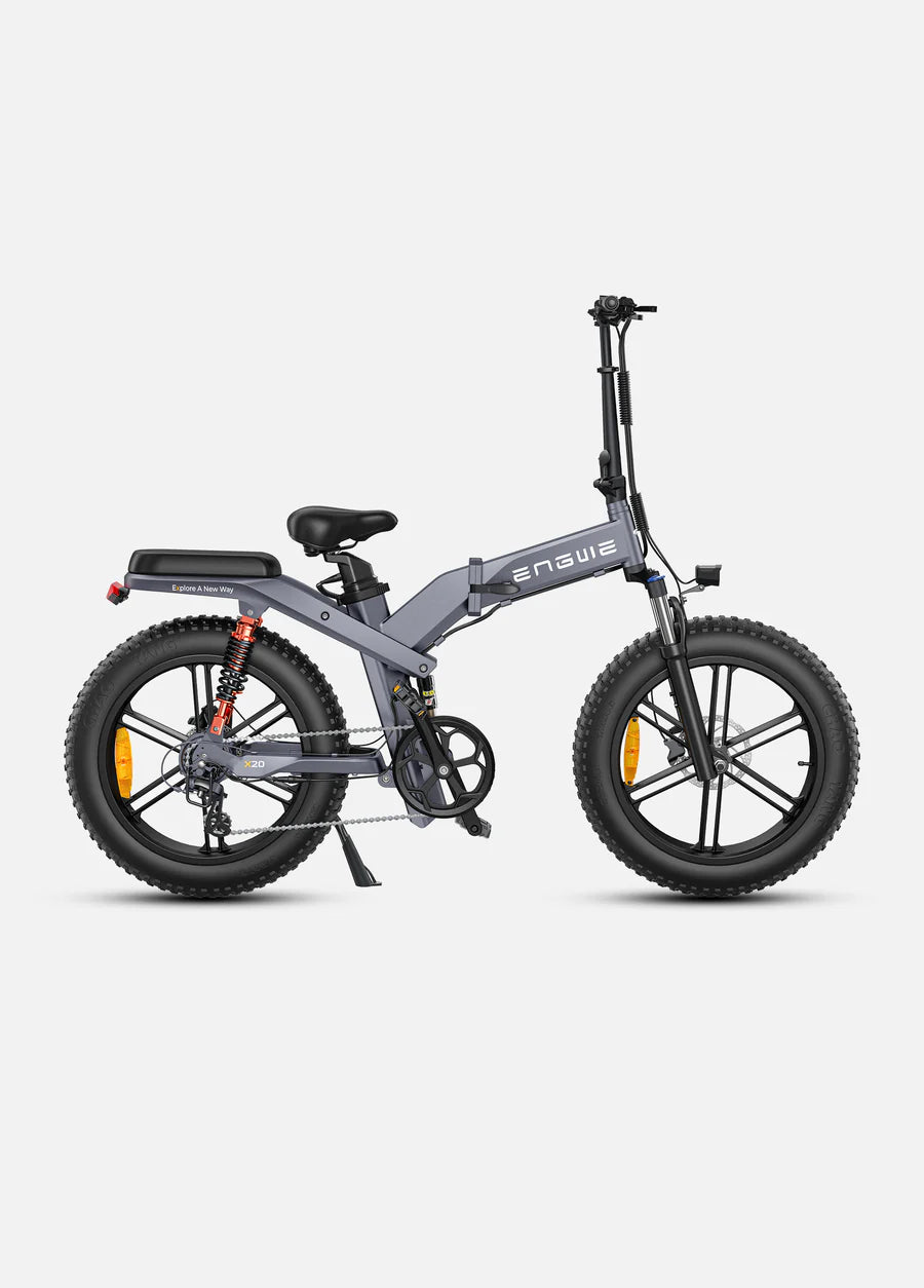 ENGWE Bicicletta Elettrica X20.  Velocità massima 25 km/h E-bike pieghevole a tripla sospensione