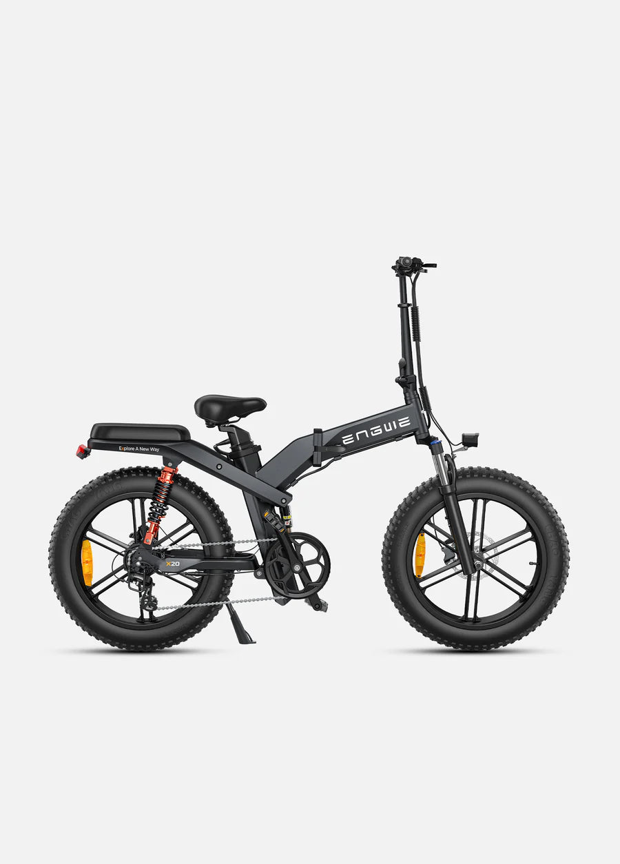 ENGWE Bicicletta Elettrica X20.  Velocità massima 25 km/h E-bike pieghevole a tripla sospensione